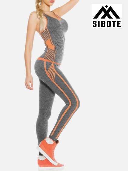 Спортивный костюм SIBOTE серый, оранжевый