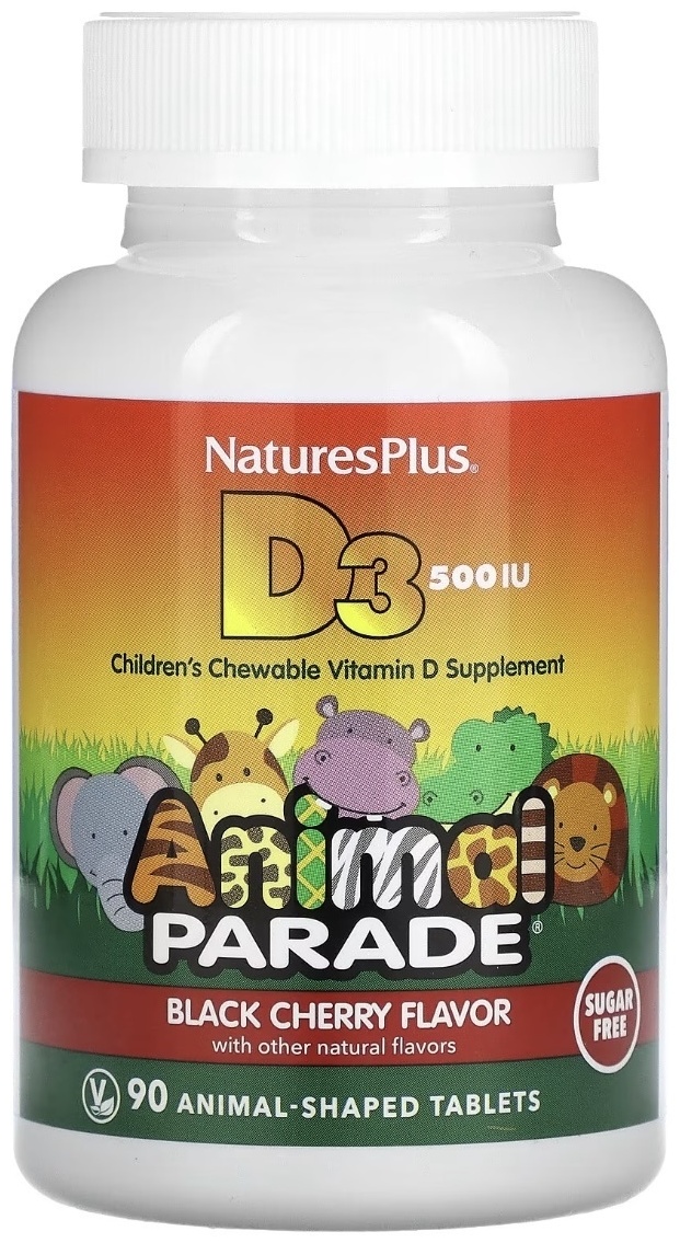 Купить Nature's Plus витамин Animal parade D3 без сахара 90 таблеток в ...