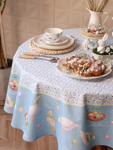 Скатерть Этель 10261477 10261477 215x215 см, хлопок, 1 шт