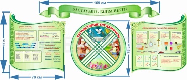Табло Стенд Бастауыш – білім негізі 120x240 см