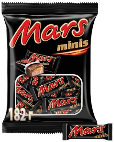 Конфеты шоколадные Mars Minis 182 г
