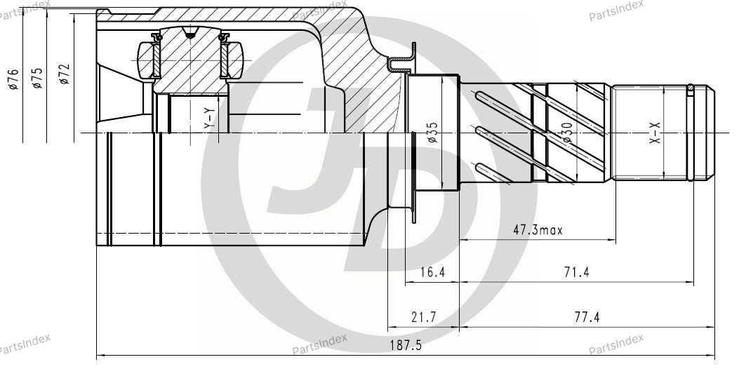 JD ШРУС JCN0202