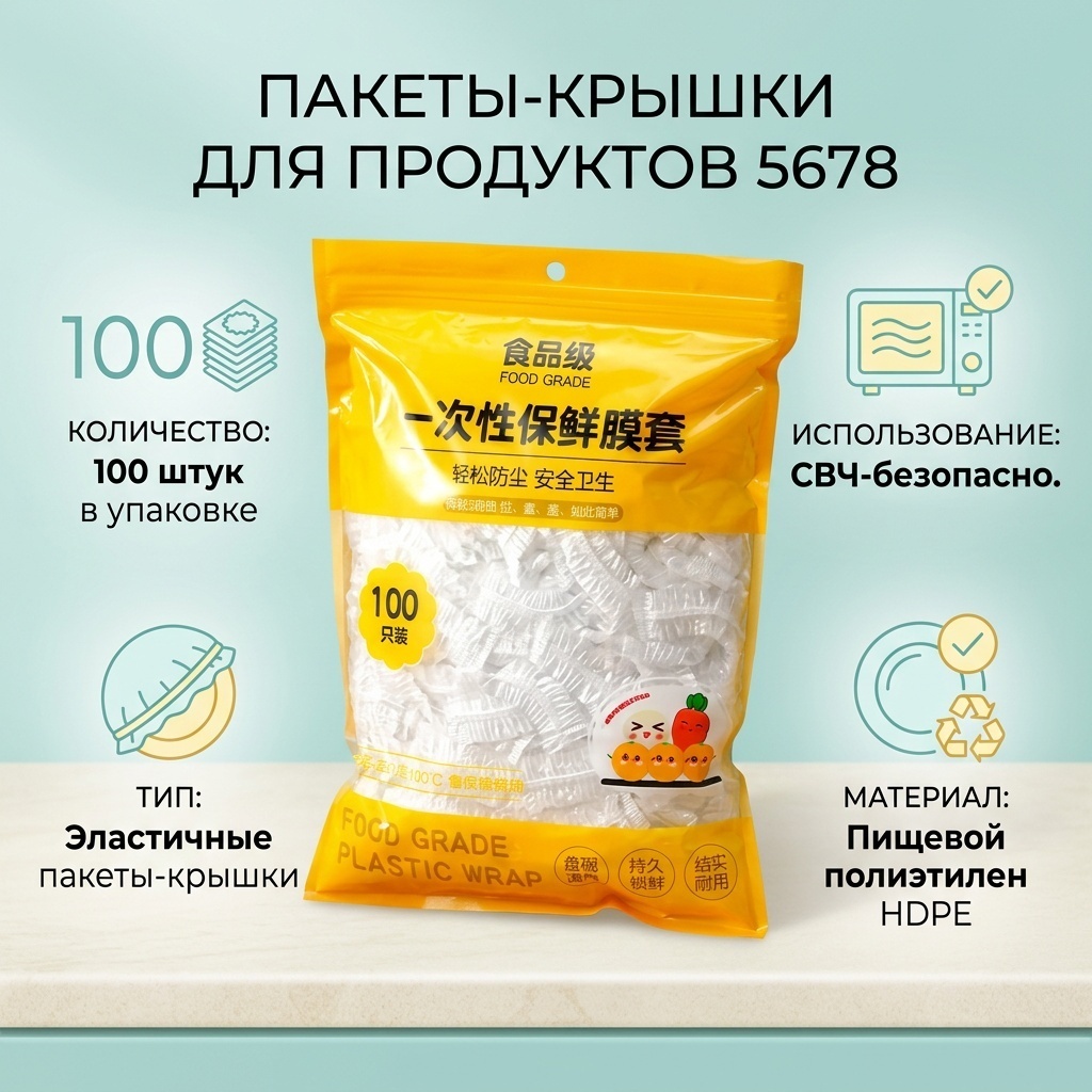 Пищевая пленка 5678 для хранения продуктов