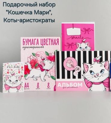 Школьный набор Кошечка Мари предметов 4 шт