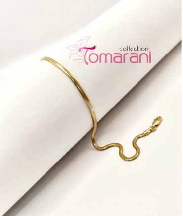 Tomarani collection BNB_TC_Zmeika_33 длина 19 см, вес 2.49 г золото, плетение снейк