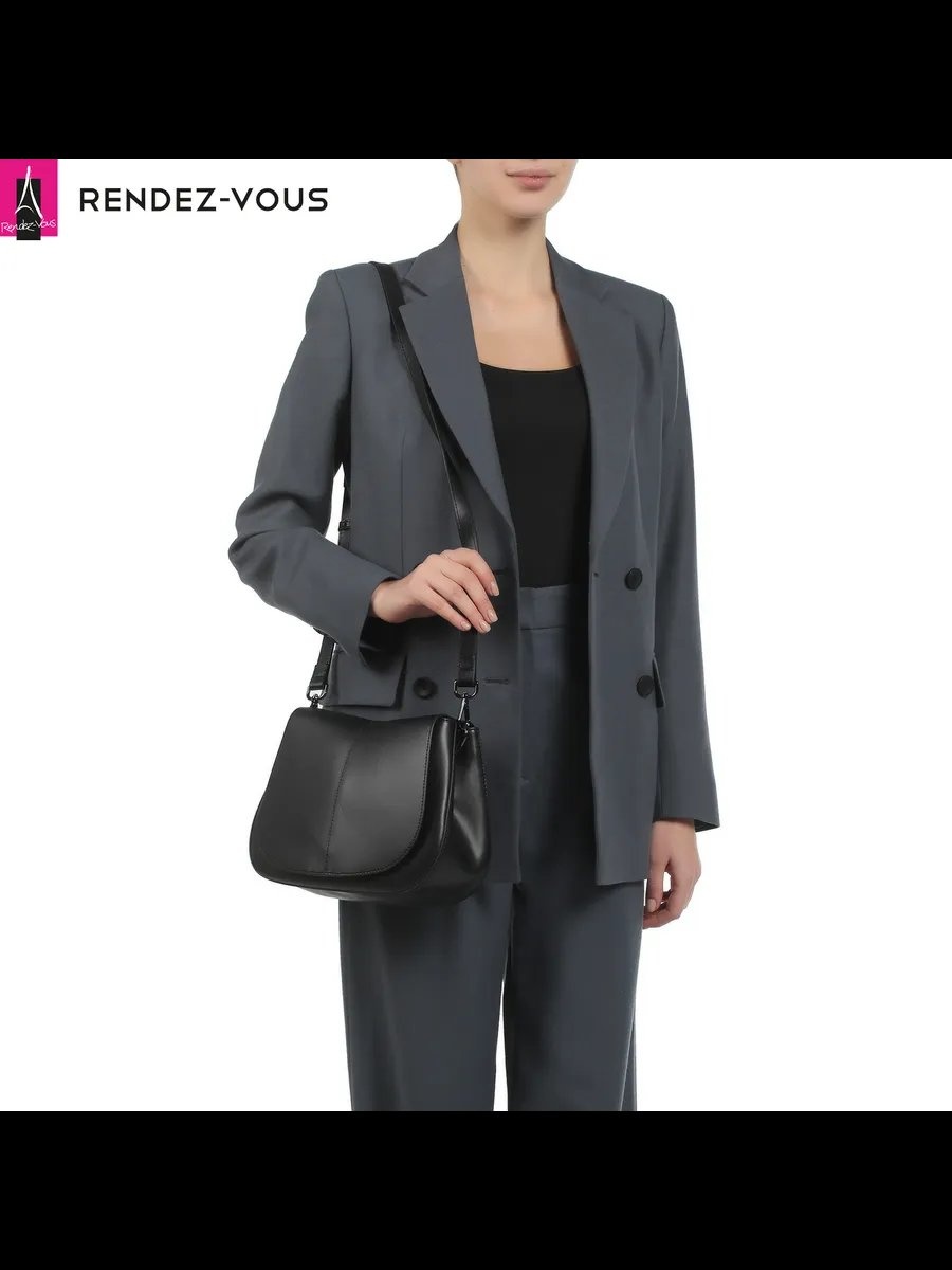 Мини-сумка Tendance экокожа черный