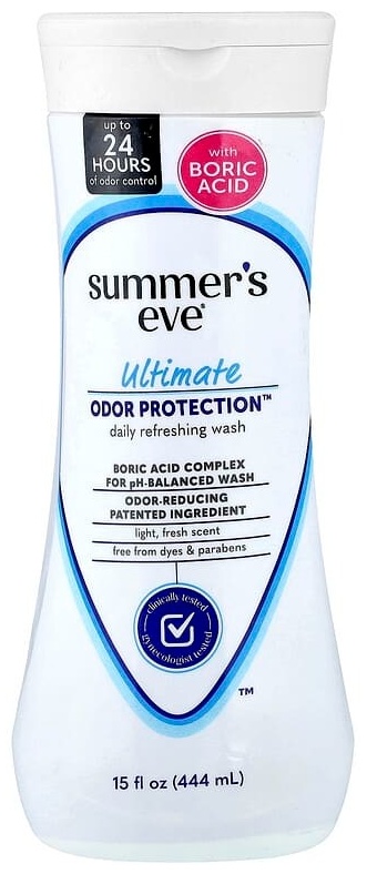 Summers Eve Ultimate Odor Protection, очищающий кондиционер для ежедневного использования, легкая свежесть, 444 мл гель 444 мл