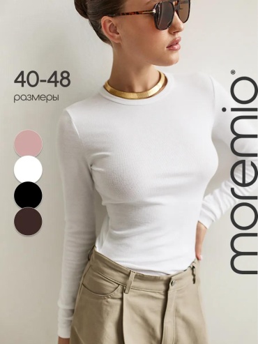 Лонгслив Moremio белый