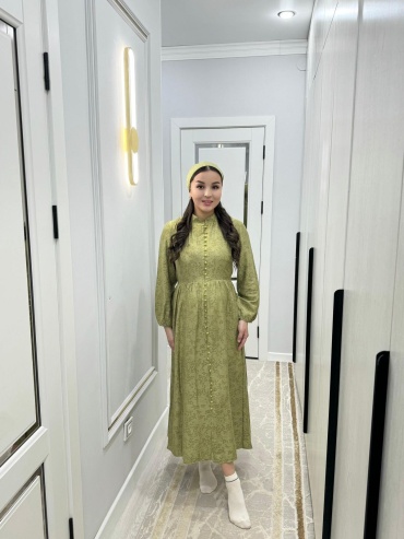 Хлопковый халат Hadya зеленый