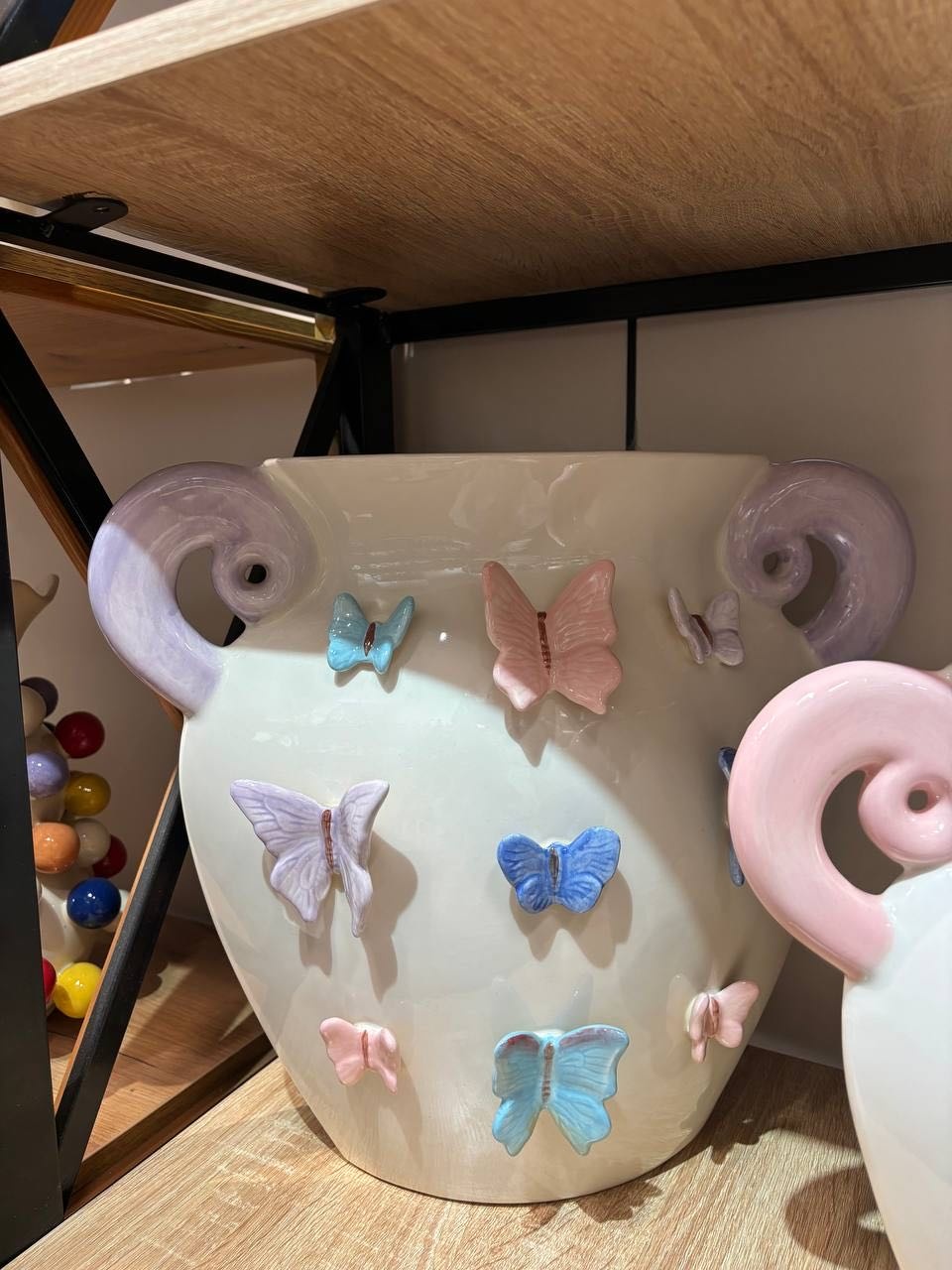 Ваза 37 см All Butterflies Овальный «бабочка», керамика