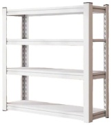 Стеллаж напольный 777894277, 100x30x200 см, белый