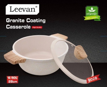 Казан Leevan 6.5 л, гранит
