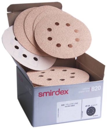 Шлифовальный круг Smirdex 8201258150 125 мм, абразивный материал Р150 100 шт