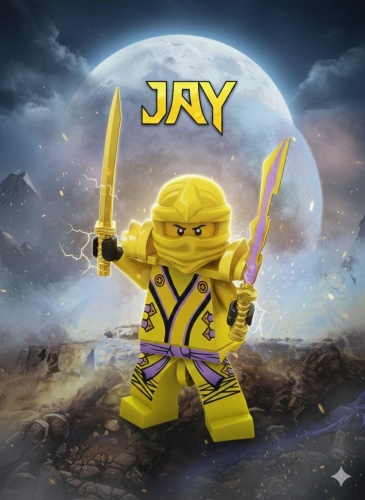 Конструктор Ninja Конструктор Ninja фигурка Jay с мечами 3315, деталей 11 шт