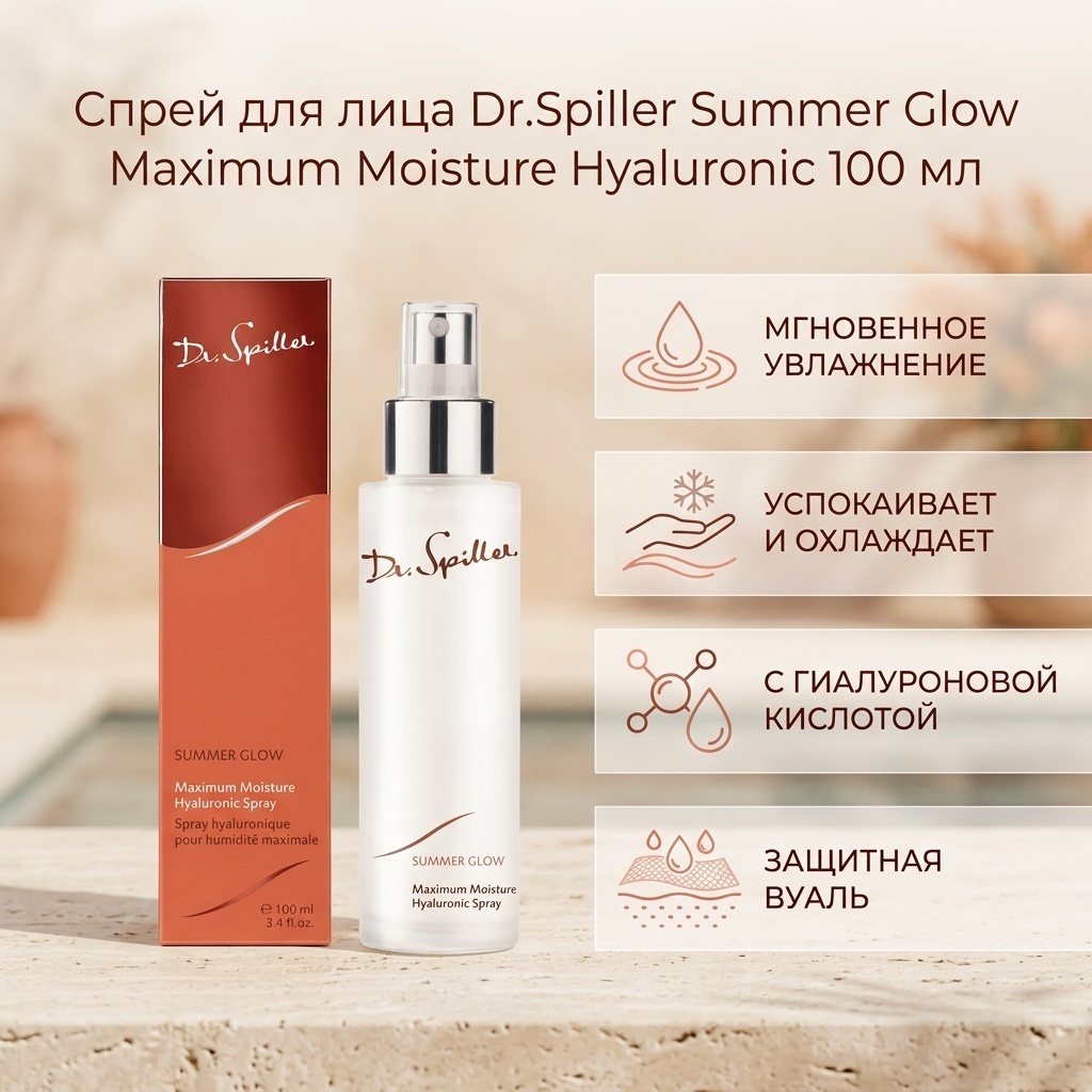 Dr.Spiller спрей Summer Glow Maximum Moisture Hialuronic Spray 100 мл