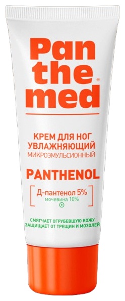 Panthemed Увлажняющий с Д-пантенолом крем для ног 75 мл