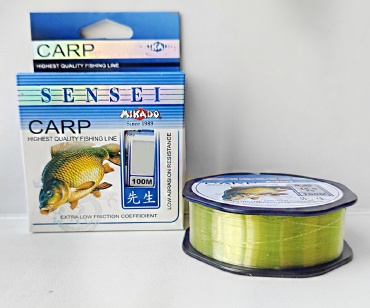 Леска Mikado монофильная SENSEI Carp 0.35мм 100м 0.35 мм желтый