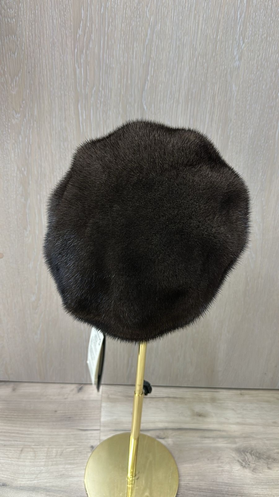 Берет SemiFur размер 56, 57, 58, 59, коричневый