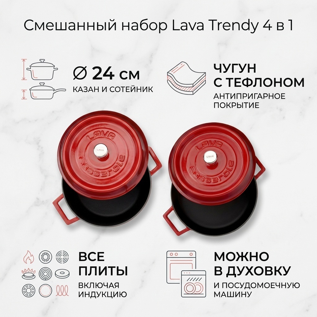 Смешанный набор Lava Trendy 4 в 1