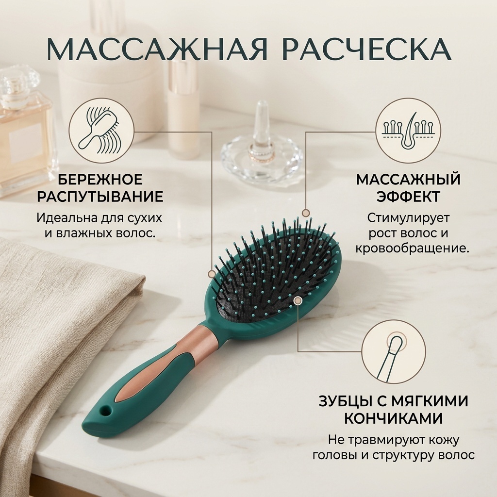 Массажная расческа 22,57 см