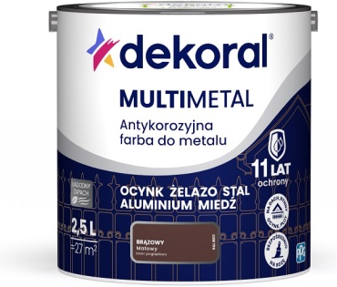 Dekoral акриловая Multimetal 2.5 л, коричневый цвет