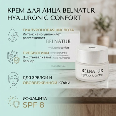 Belnatur крем Hyaluronic confort для лица 50 мл