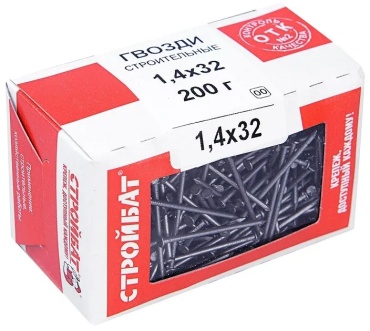 Гвоздь строительный СТРОЙБАТ 32х1.4 мм 200 г 000171