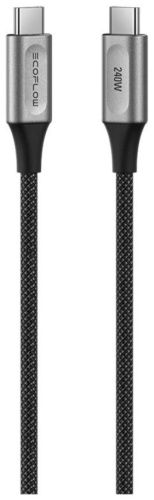 Кабель EcoFlow USB TypeC (M), 1.8 м, EcoFlow RAPID Pro 240 Вт 1.8 m USB-C кабель черный