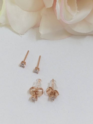 Пусеты Xuping Jewelry медицинская сталь, фианит