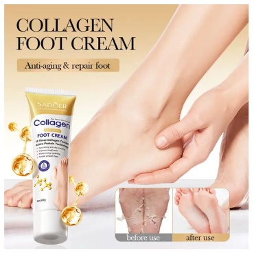 Sadim.kz Крем для ног Collagen, укрепляющий, успокаивающий и омолаживающий крем для ног 60 г