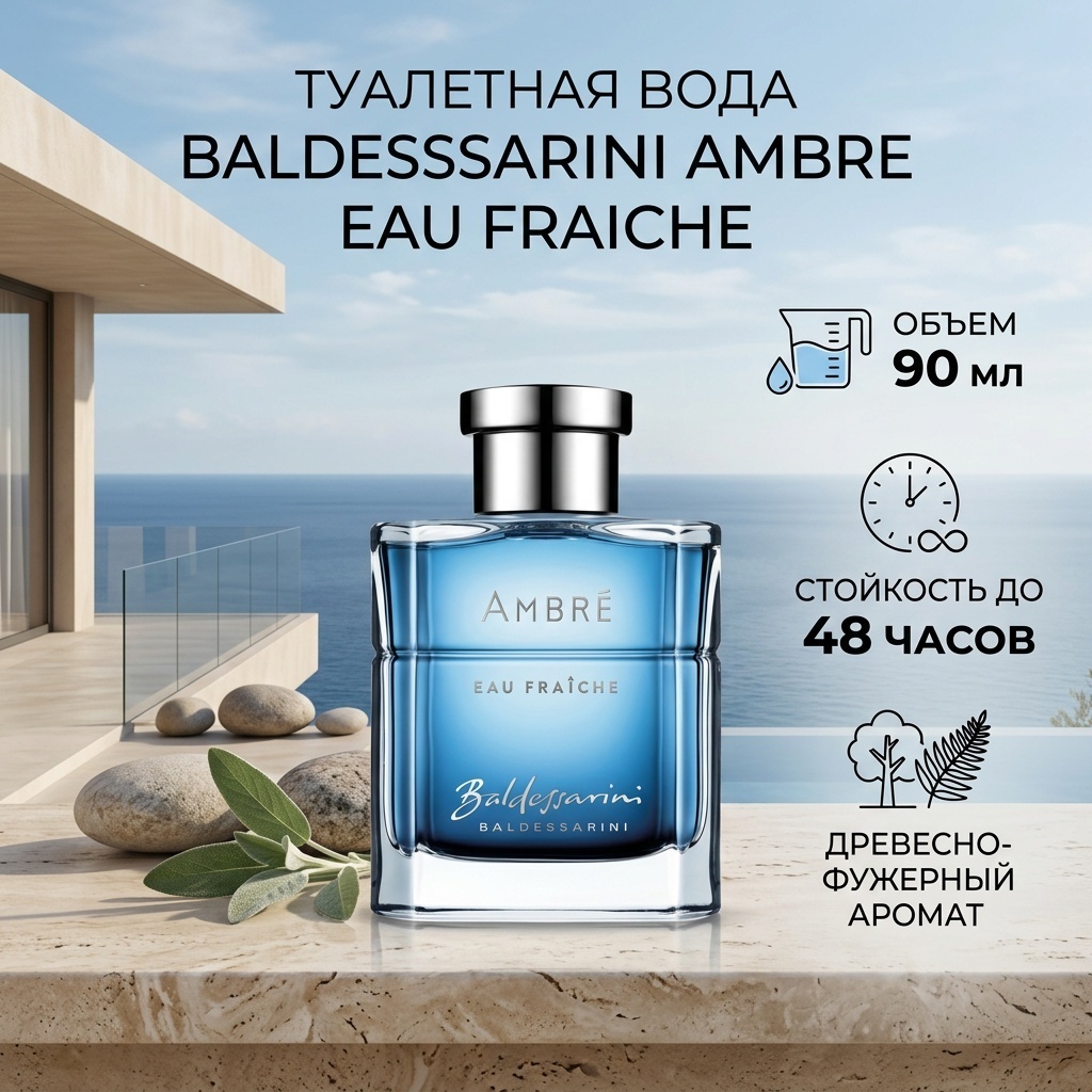Baldessarini Ambre Eau Fraiche туалетная вода EDT 90 мл, для мужчин