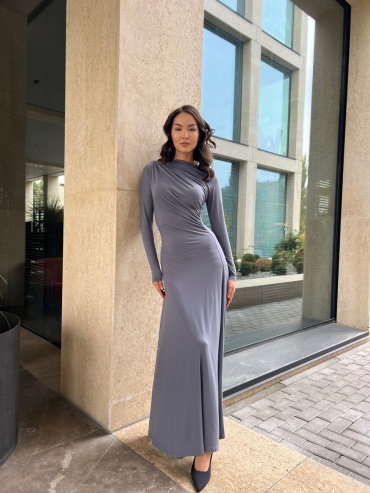 Повседневное платье Fashion серый