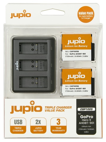 Аккумулятор Jupio Jupio Value Pack: 2x Battery GoPro HERO 9/10/11/12