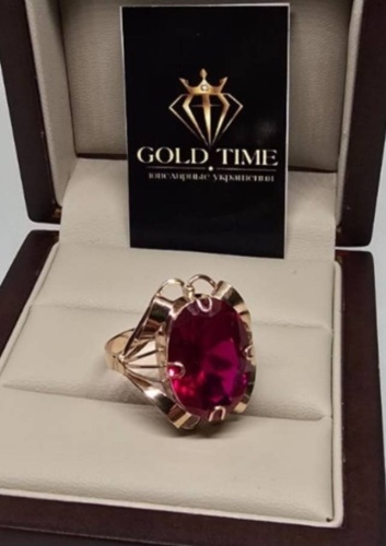 GOLD TIME 510272308 размер 21 вес 5.3 г золото, рубин