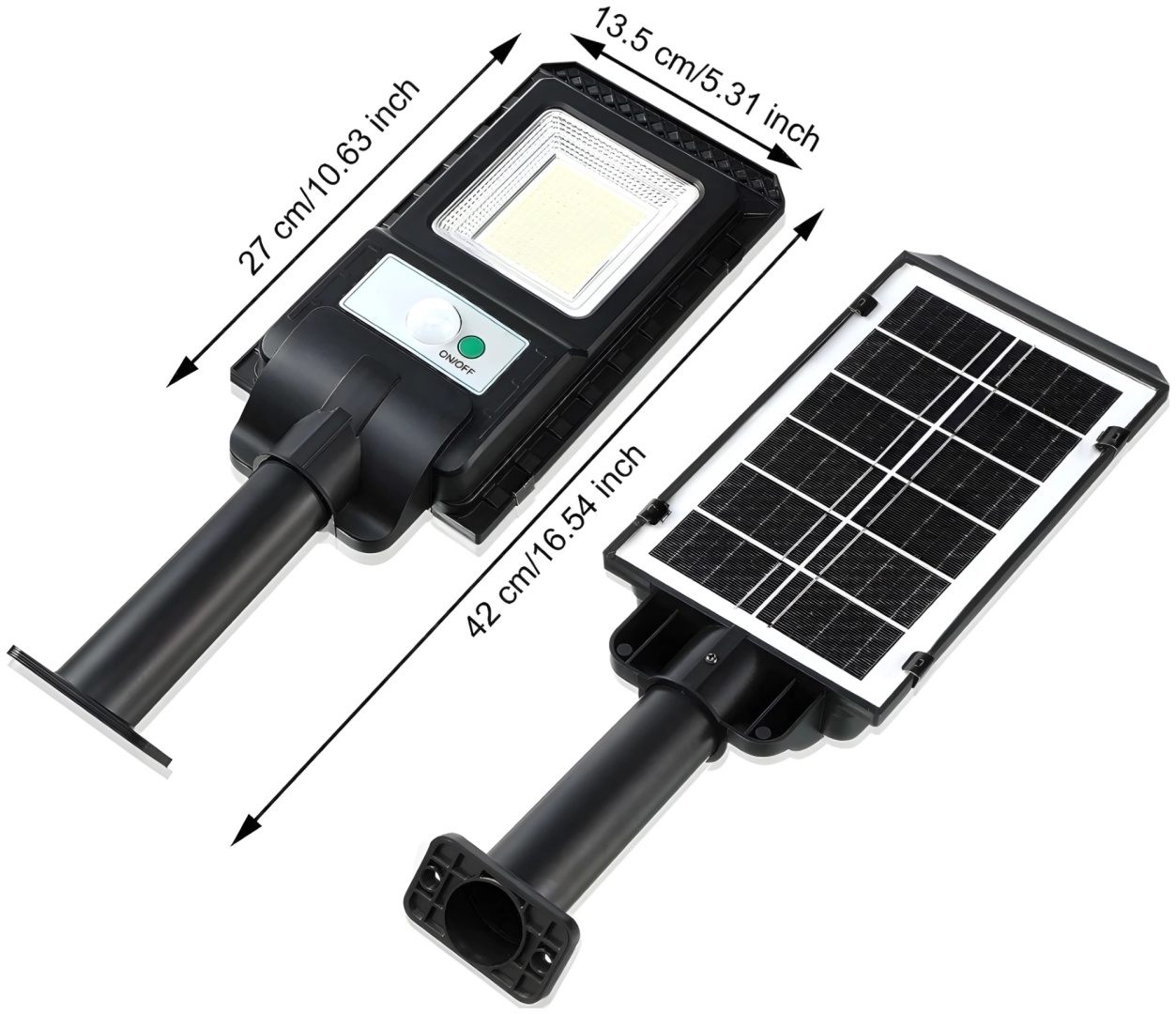 Прожектор на кронштейне Solar light 240 Вт, холодный белый