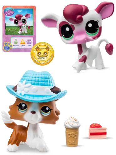 Набор Littlest Pet Shop "Пара друзей", Телёнок и Колли