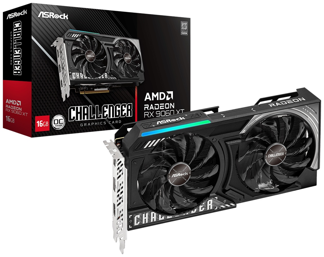 Видеокарта ASRock MD Radeon RX 9060 XT Challenger 16 Гб