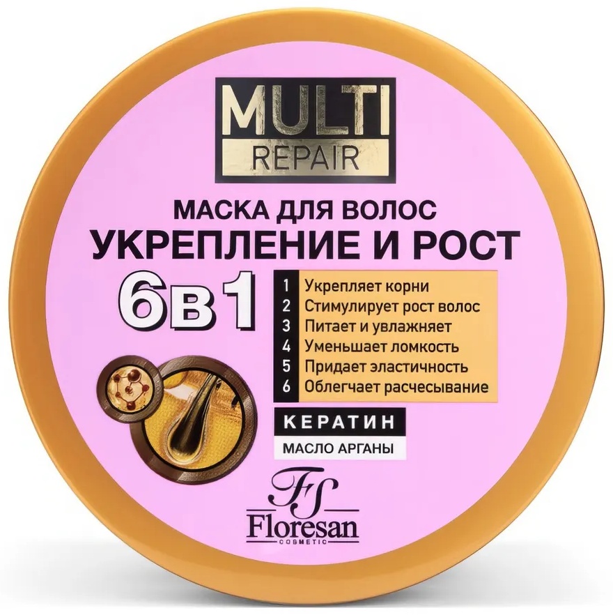 Floresan маска Multi Repair укрепление и рост 450 мл