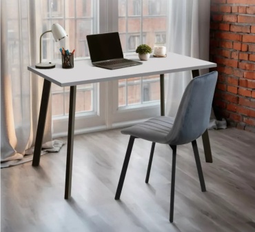 Стол письменный Sky Loft Edison, 95х55x75 см, черный, белый