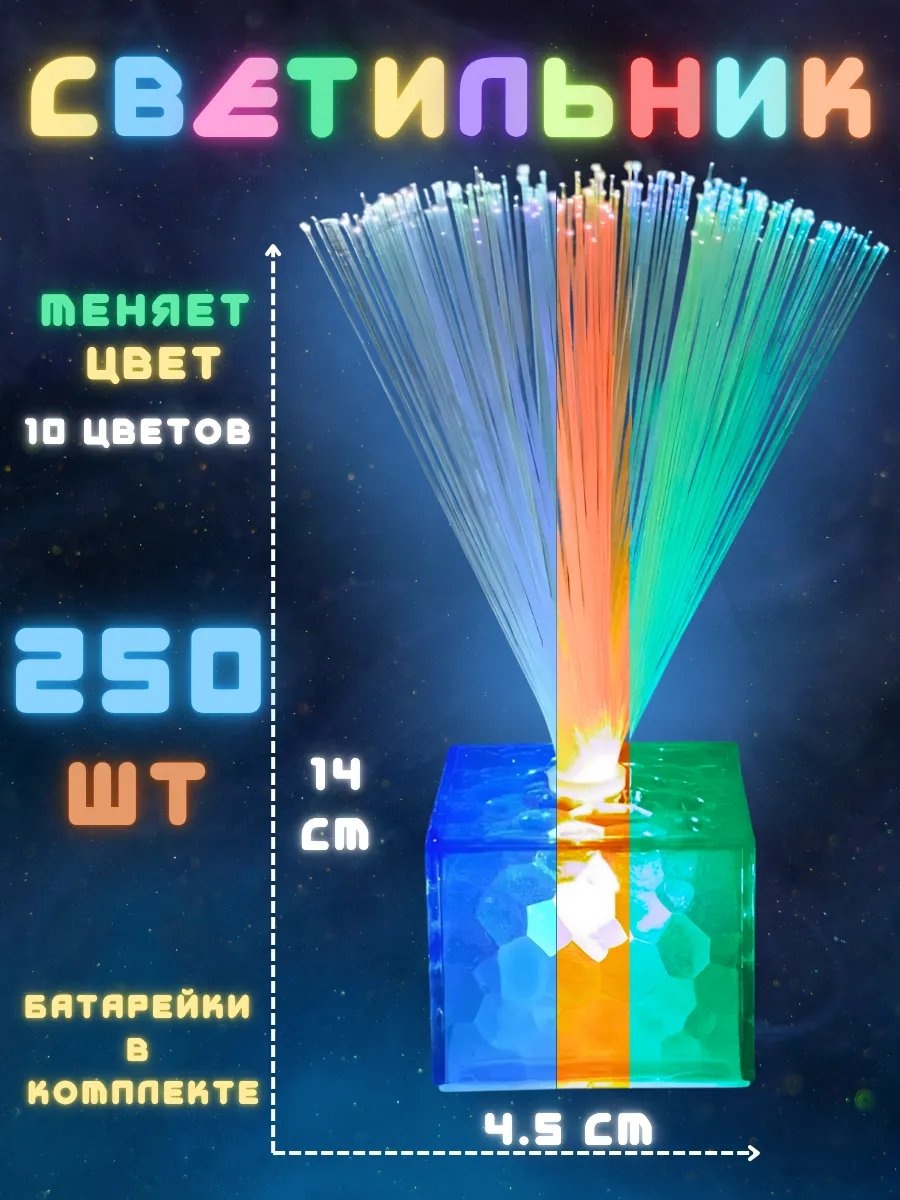 Светильник-игрушка настольный Ночник декоративный 250 шт, белый, красный