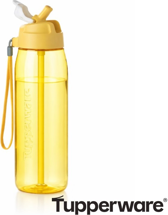 Бутылка Tupperware 0.75 л желтый, винтовая, полипропилен, поликарбонат