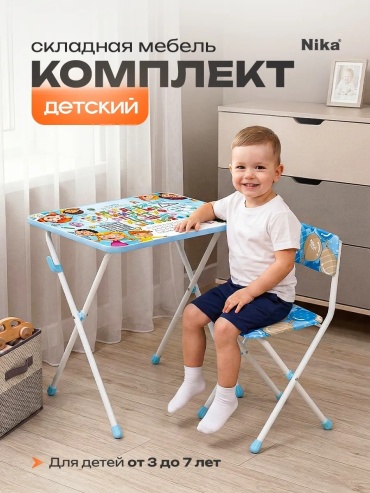 Комплект Nika, 60x55x58 см, голубой