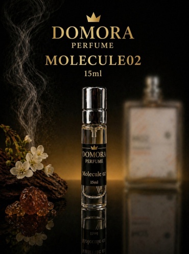 Духи DOMORA Molecule 02 PARFUM унисекс: амбра и мускус в стойком звучании, 15 мл