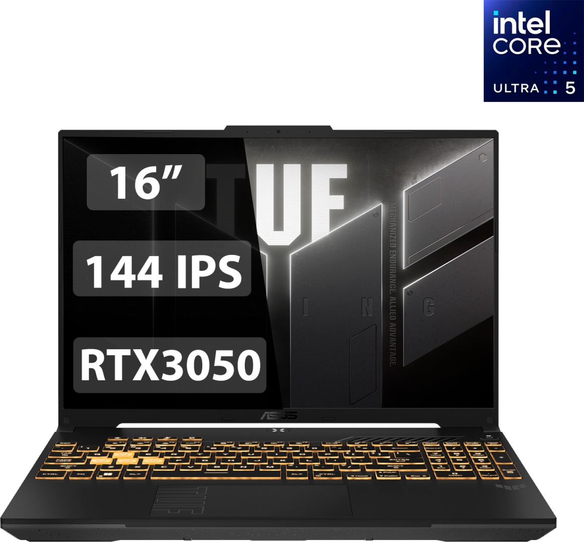 Ноутбук ASUS TUF Gaming F16 16" / 16 Гб / SSD 512 Гб / Без ОС / FX607VJ-RL013