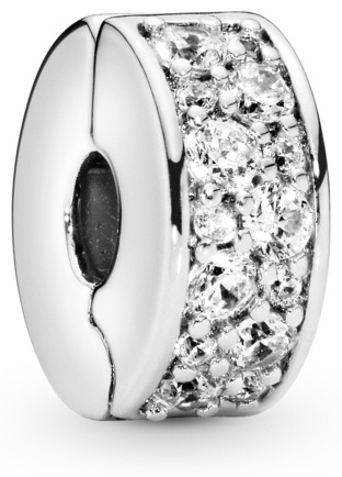 Шарм-клипса PANDORA Сияющая элегантность 791817CZ вес 2.2 г серебро, цирконий