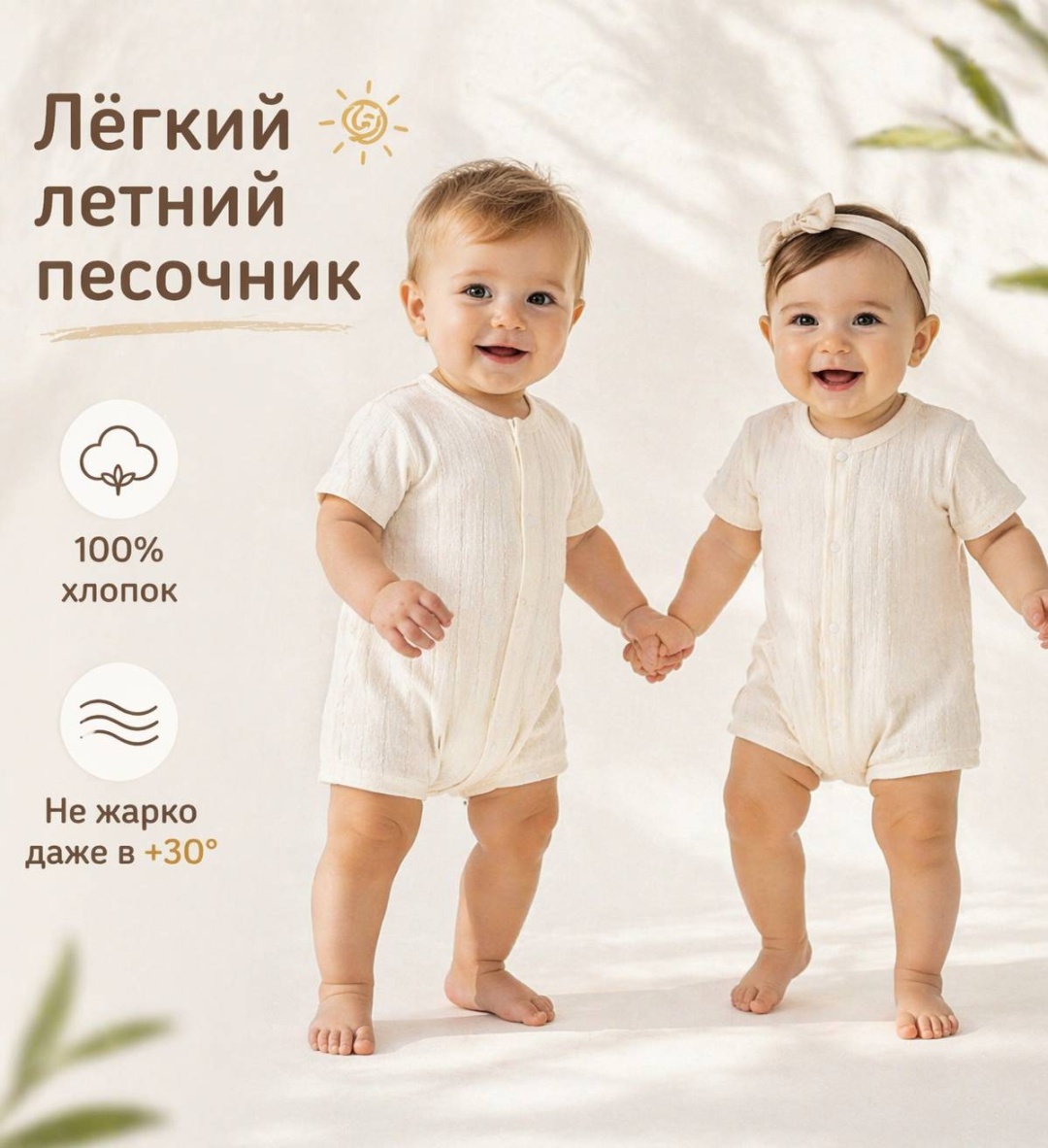 Песочник VARDARIO белый, бежевый