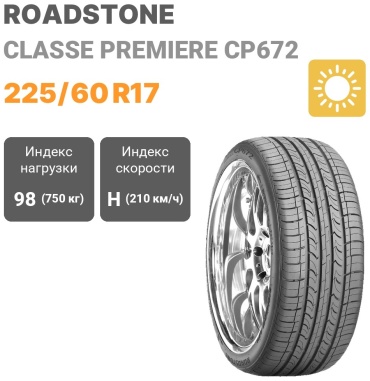 Roadstone Classe Premiere CP672 225/60 R17 98H