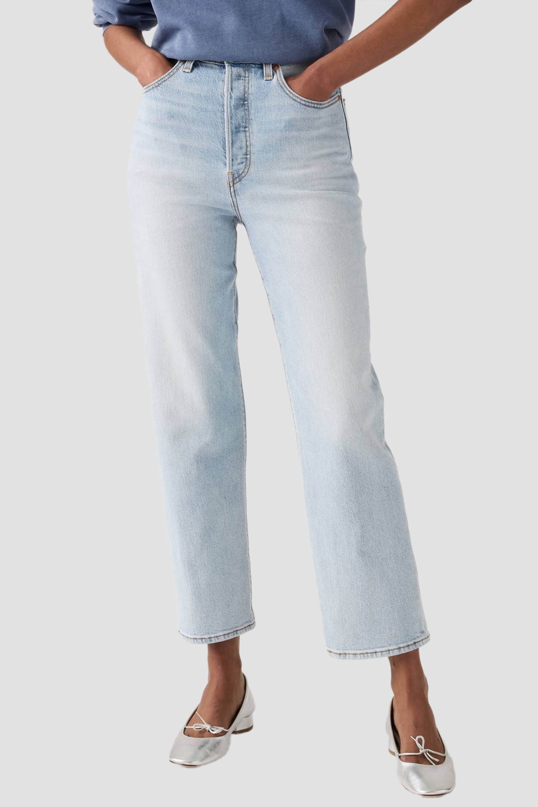 Джинсы прямые Levis голубой