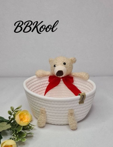 BBKooL корзина универсальная 20x17x10 см, текстиль, джут