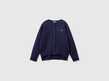 Кардиган UNITED COLORS OF BENETTON синий